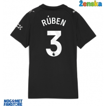 Manchester City Ruben Dias #3 Gostujuci Dres za Ženska 2025-26 Kratak Rukav